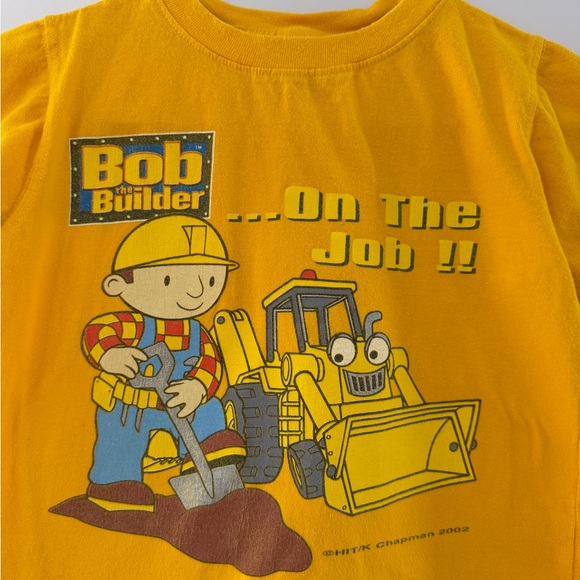 Vintage Bob The Builder Yellow T-Shirt 2002 Kids Size 3T - Picture 3 of 6